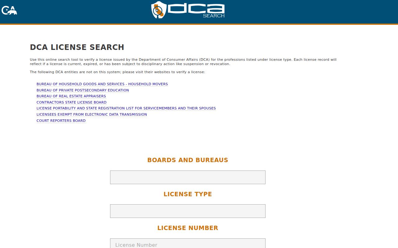 Lincoln residents directory reference to California professional license search